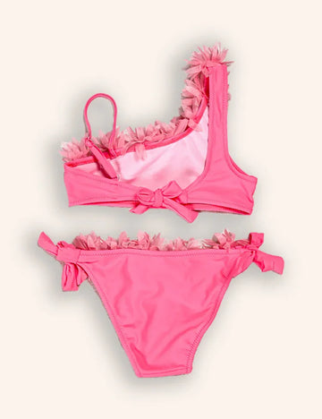 3D Flower Split Swimsuit